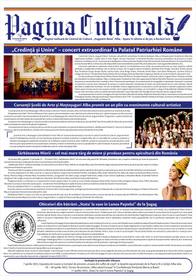 Pagina culturală