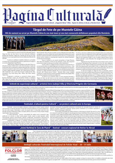 Pagina culturală